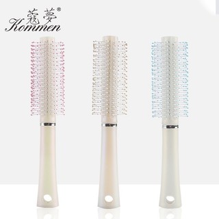 Lược tròn gai chải xoăn cúp màu pastel xinh xắn