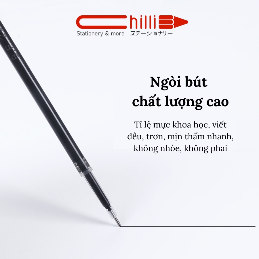 Ngòi Thay Thế Bút Gel Beifa Ngòi 0.5mm 0.38mm 3 Màu Tiện Lợi