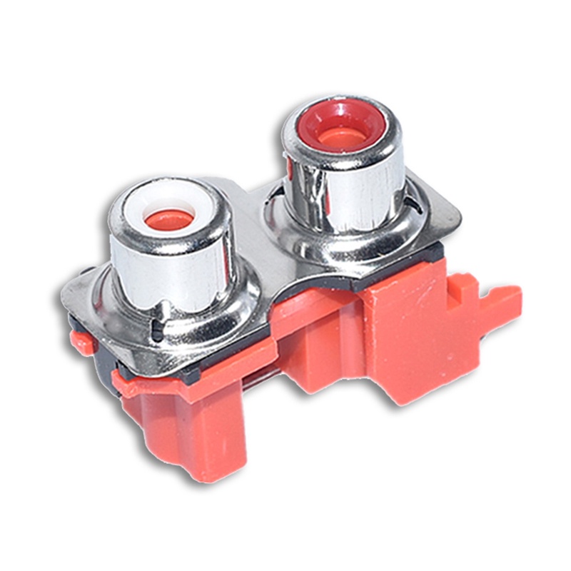 Set 2 Giắc Cắm Âm Thanh RCA-213 RCA-413 RCA-613 Lotus Seat 2 4 6 Bit / hole AV-8.4-13