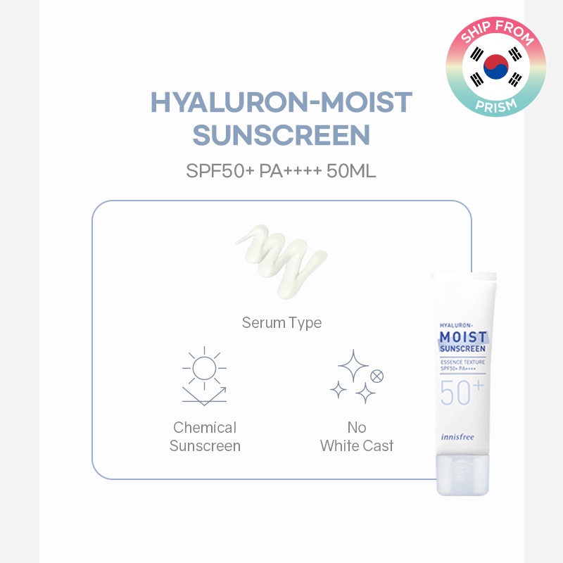 Kem chống nắng Innisfree dòng Hyaluron Cica nhẹ dưỡng ẩm cho da nhạy cảm