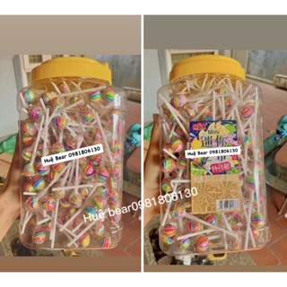 SỈ Hộp 200 que kẹo mút nhỏ cầu vồng siêu hot