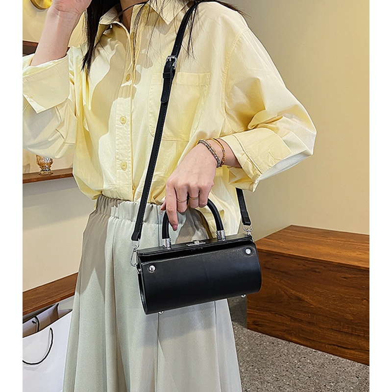 IELGY Túi Xách Hình Trụ Dễ Phối Đồ Thời Trang Cho Nữ