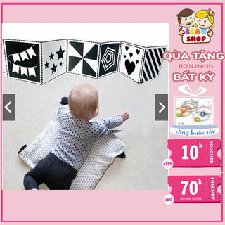 Bộ thẻ kích thích thị giác Glendoman dạng gấp cho bé 0-6 tháng tuổi