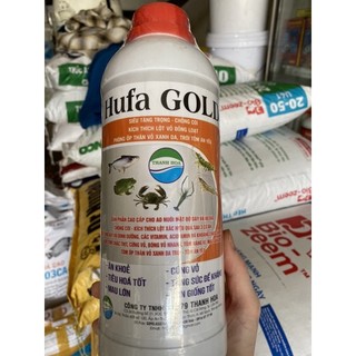 Hufa gold tăng trọng dạng nước cho tôm chai 1 lít