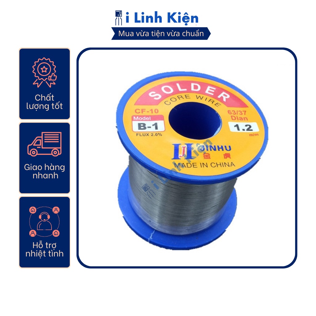 Thiếc hàn nhựa thông sn63 cao cấp 500G nhẹ lửa ít khói mối hàn sáng.