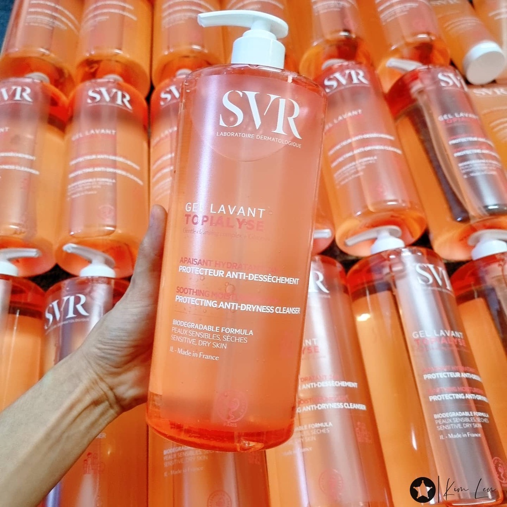 Sữa rửa mặt SVR Topialyse Gel Lavant - Sữa Rửa Mặt Không Chứa Xà Phòng Cho Da Khô, da thường 200ml, 1000ml