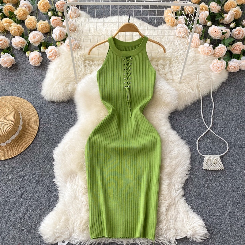 Đầm len sát nách nhiều màu cho nữ hàng order