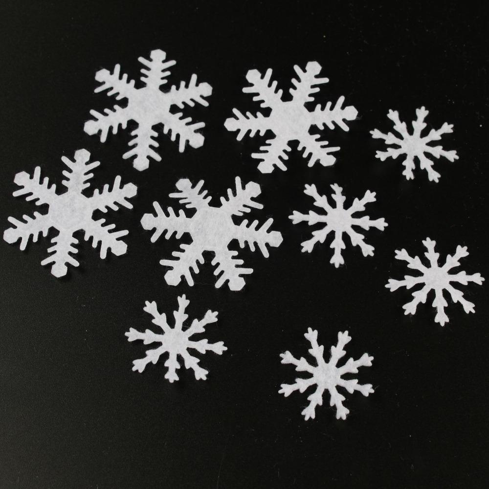 CONOPERY Bộ 500 Miếng Dán Hình Bông Tuyết Trắng Dùng Trang Trí Sổ Tay DIY