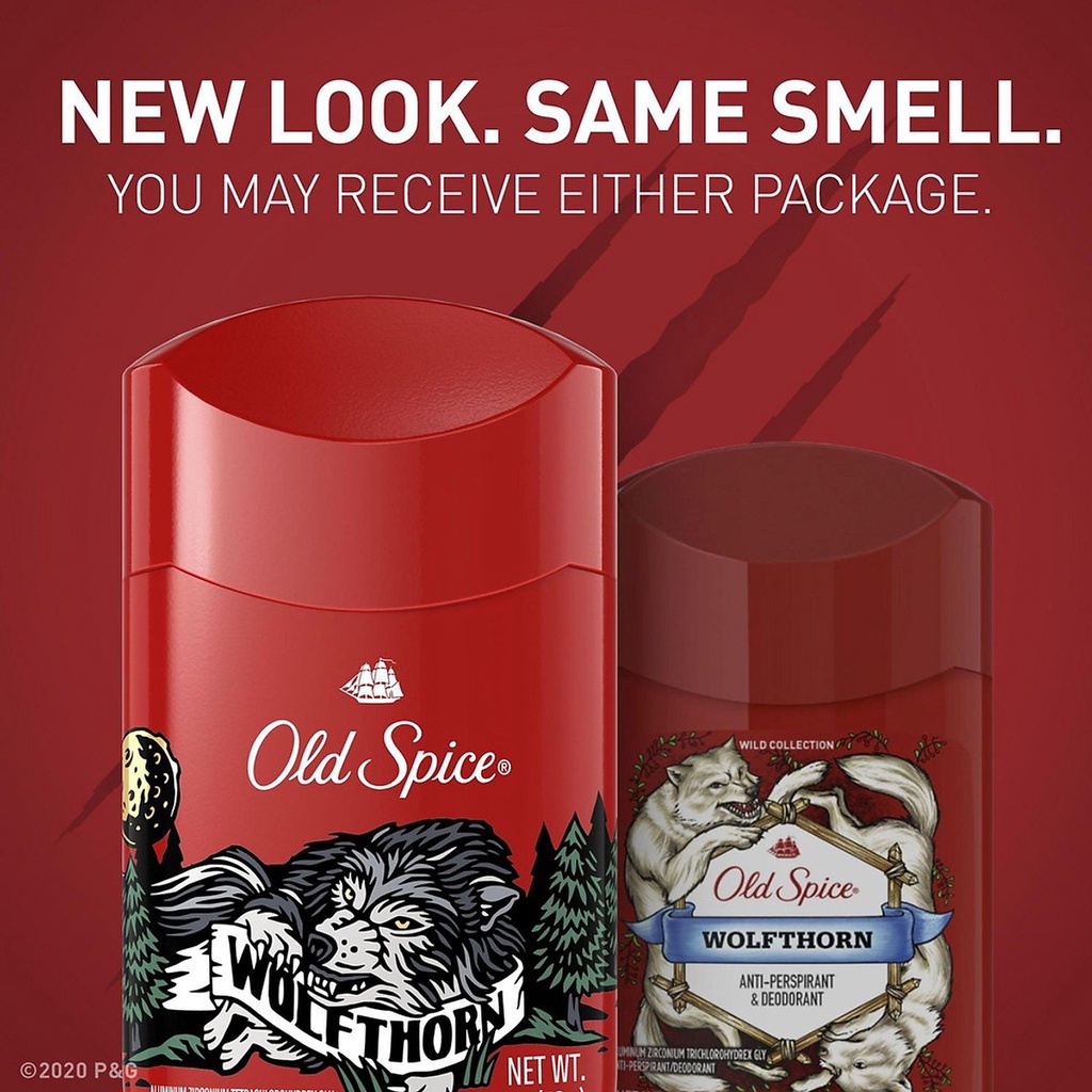 Sáp lăn khử mùi Old Spice hương Wolfthorn 73g