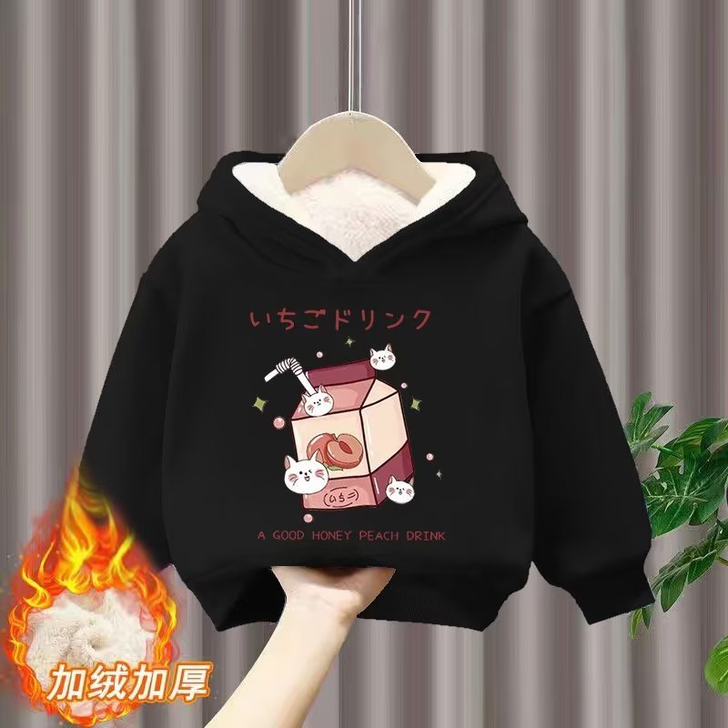 Áo Hoodie Tay Dài Dáng Rộng Thời Trang Mùa Xuân Cho Bé Gái