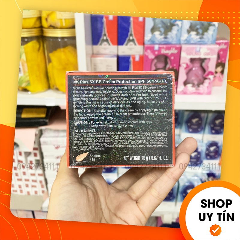 [Chính hãng] Kem Face 4K Plus 5x BB Cream - Kem Thái Lan Dưỡng Da Chống Nắng - 8858955005746