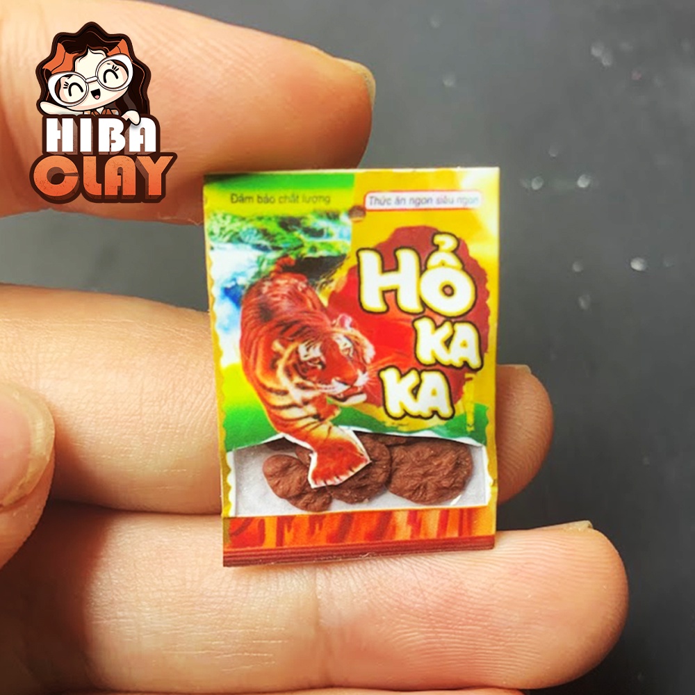 Mô hình 1 gói hổ kaka Mini Food, đồ ăn tí hon , đồ ăn mini mô hình cho búp bê DIY