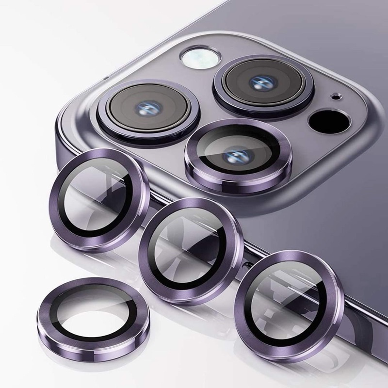 Bộ dán Remax bảo vệ từng mắt camera cho iPhone 14 Pro Max, 14 Pro, 14 Plus, 14 vành nhôm + kính chụp siêu nét