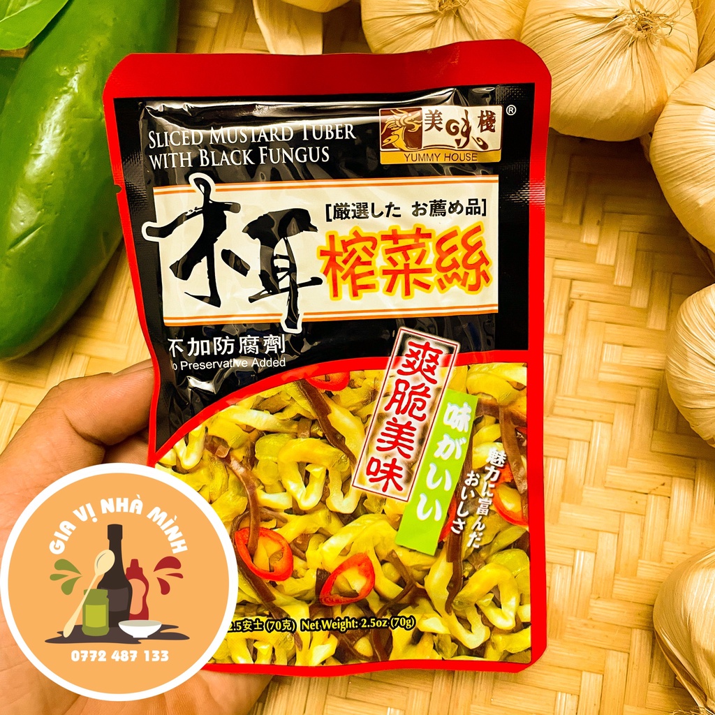 CẢI SỢI GIÒN NÂM MÈO YUMMY HOUSE - GÓI 70gr