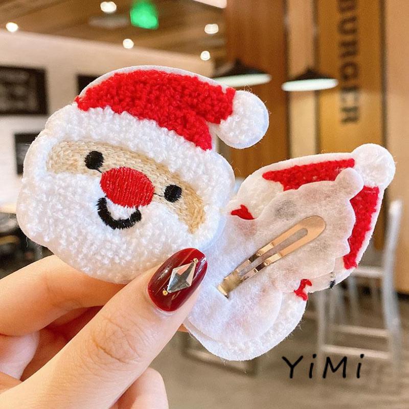 Kẹp tóc hình giáng sinh dễ thương phong cách Hàn Quốc cho nữ