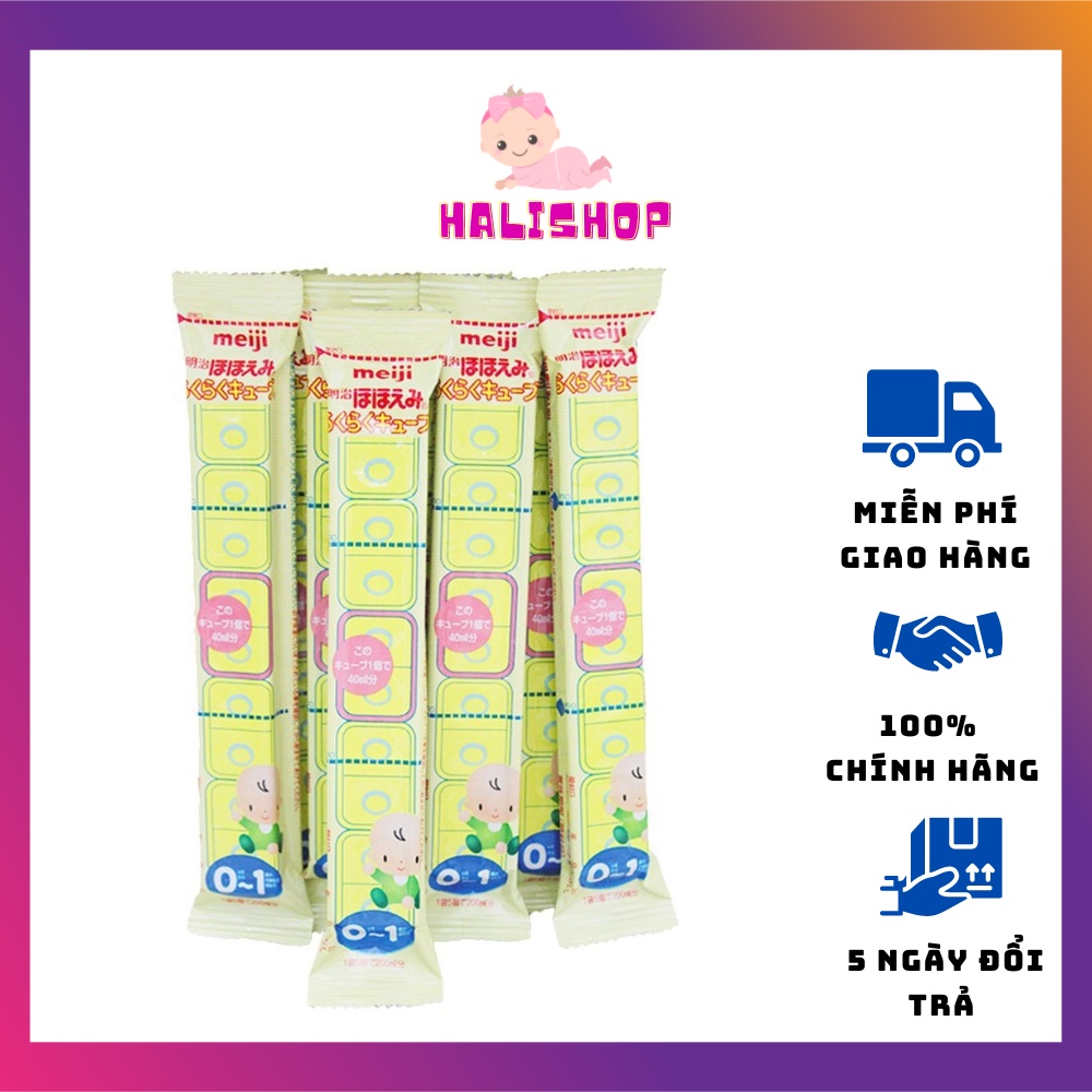 Sữa Meiji Dạng Thanh Nhật Cho Bé Từ 0-1 Tuổi, Sữa Meji Thanh Số 0 TÁCH LẺ- HALISHOP