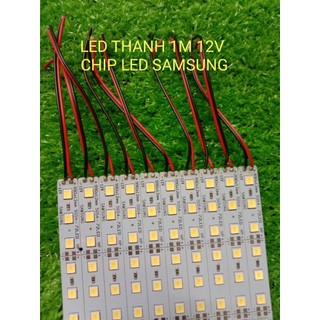 Đèn led thanh 1m  điện 12v dùng trang trí kệ, tủ trưng bầy