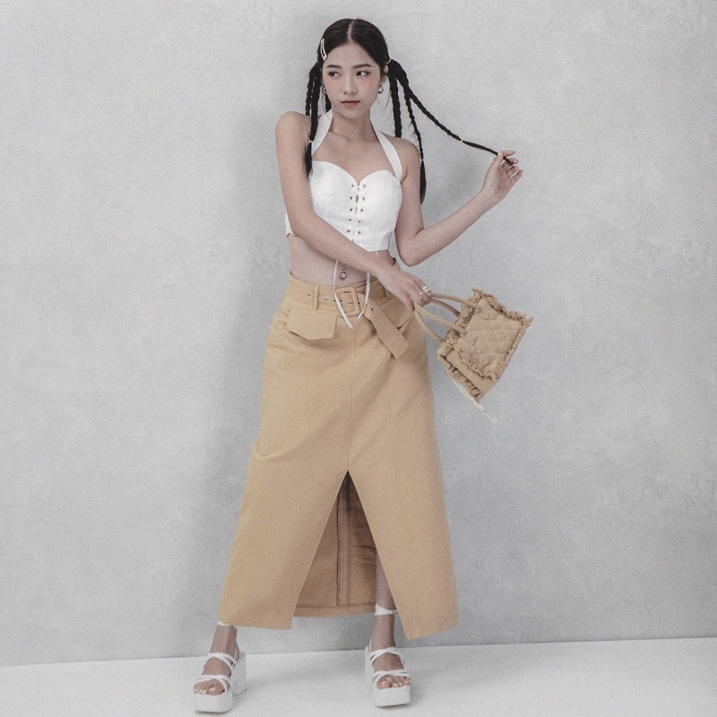 Áo quây thắt nơ INTO.EIGHT thiết kế