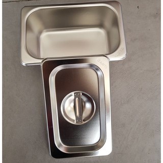 Khay Topping Inox GN 1/9 (sâu 10cm và sâu 6.5cm)