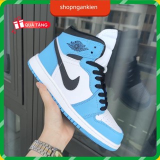 Giày 🔥Siêu Rẻ🔥Jordan Cổ Cao Xanh Da Trời, Giày Jordan Cao Cổ University Blue Hàng Cao Cấp Full Box + Bill
