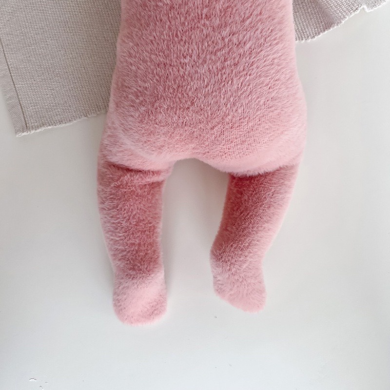 Body len lông tai gấu ấm liền thân kèm mũ cho b