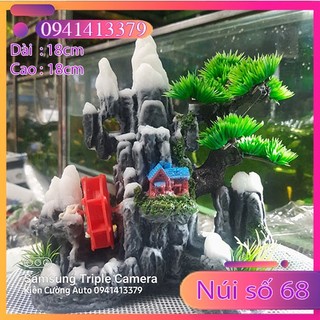 Mô hình núi - hòn non bộ - trang trí bể cá mẫu số 68