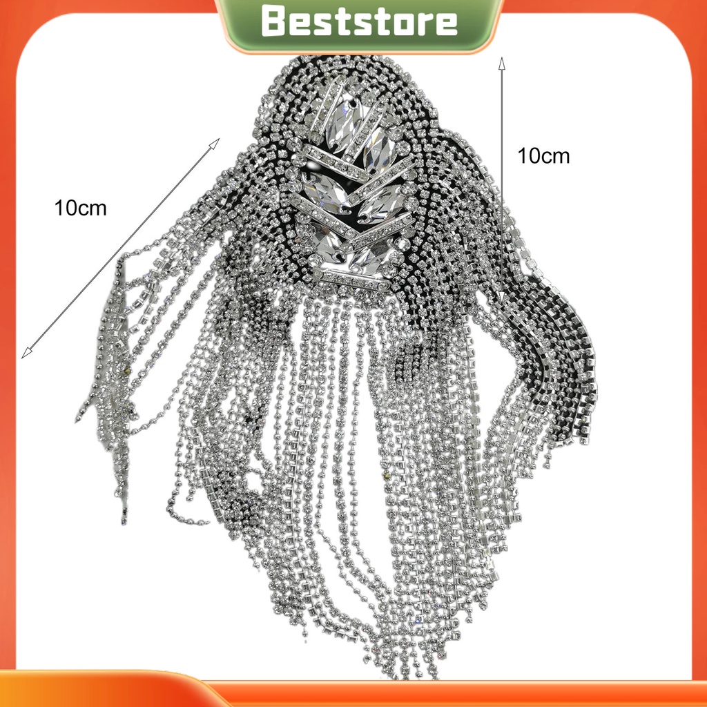 Trâm Cài Áo Tua Rua Đính Đá Sáng Bóng Thủ Công Trang Trí Quần Áo