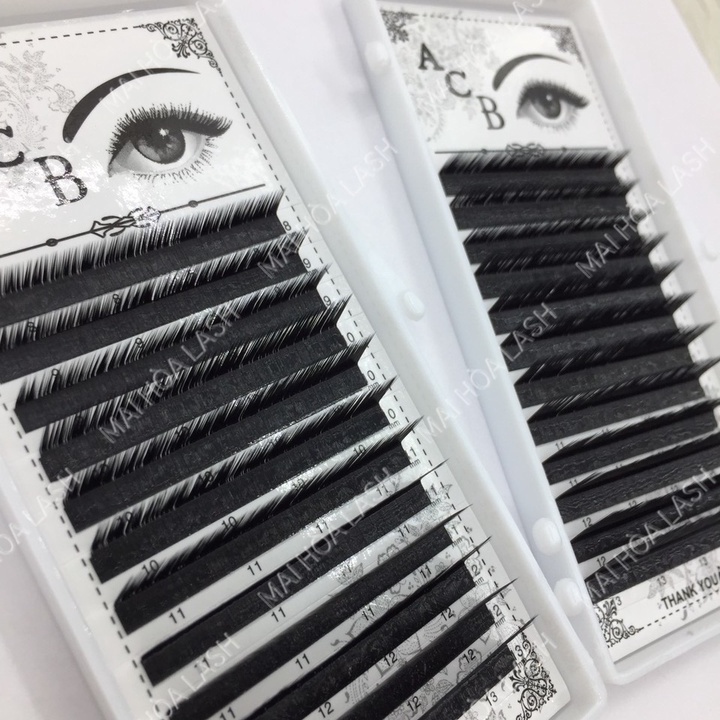 Mi KHAY ĐỘ cong L,LC,LD,M MIX  007_keo nối mi_dụng cụ nối mi_ Mai Hòa Lash