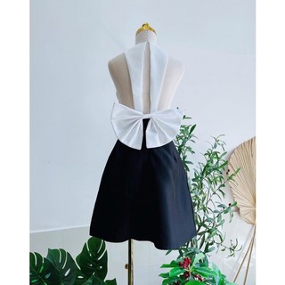 Đầm dự tiệc xòe nơ sau