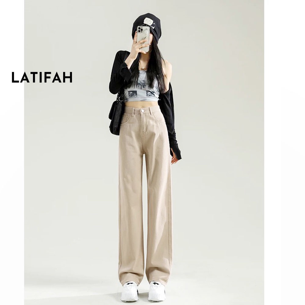 Quần baggy suông kaki nữ LATIFAH form rộng QD045 ulzzang phong cách hàn quốc