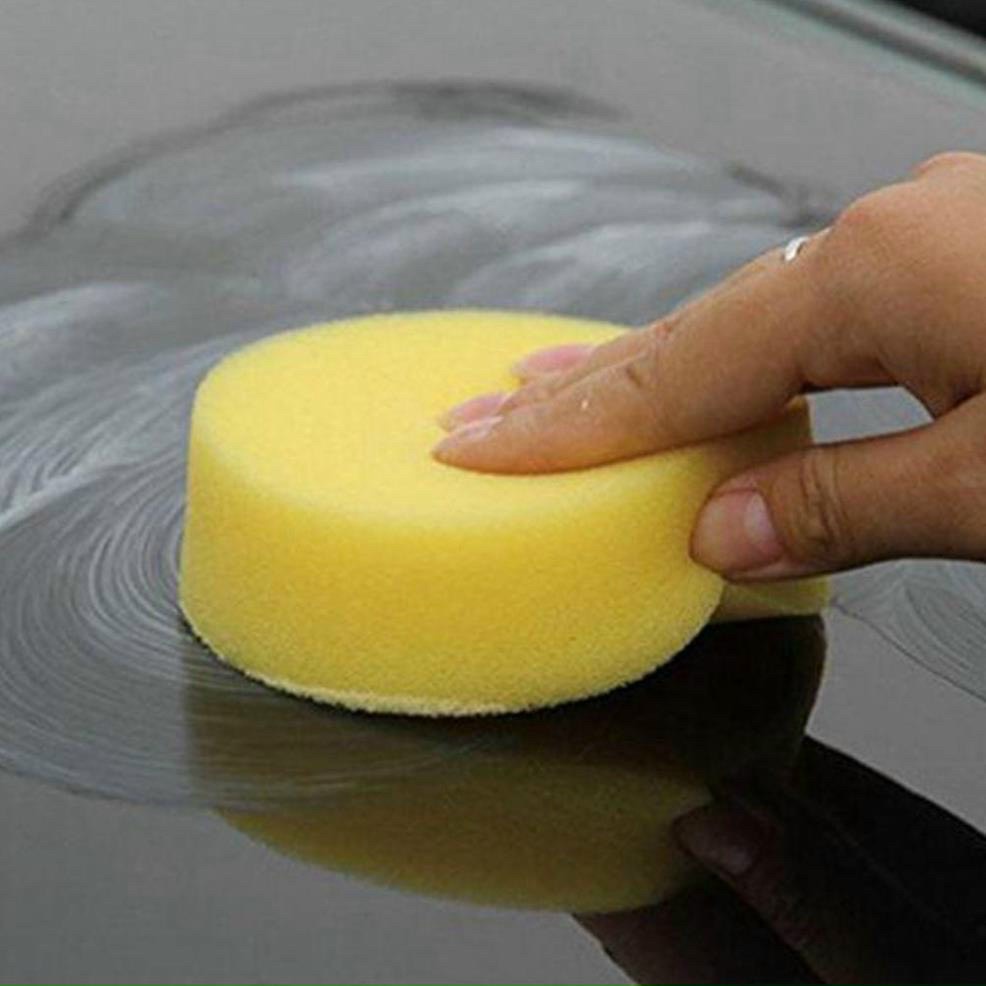 Mút bọt biển tròn thoa sáp, thoa wax, phủ nano, đánh bóng, vệ sinh ô tô