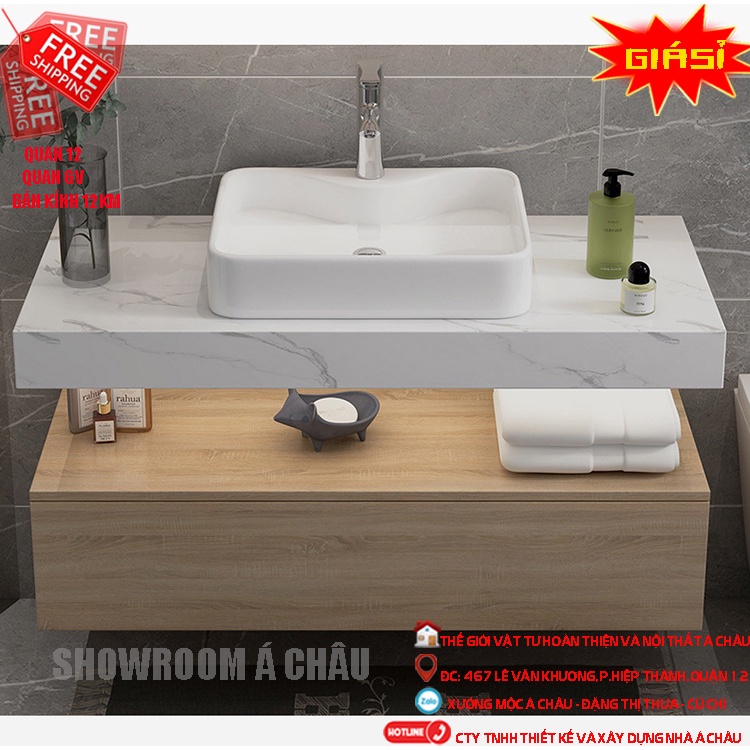 Tủ lavabo nhựa PVC đặc ruột,tủ nhà tắm bằng nhựa cao cấp bảo hành thân tủ 5 năm