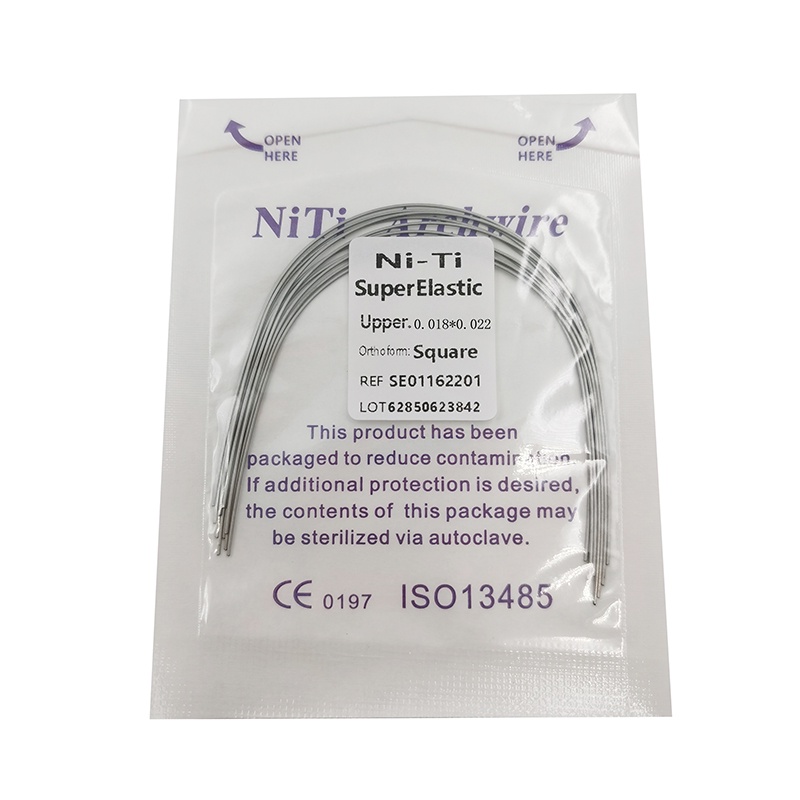 Cuộn Dây Thép Chỉnh Hình Răng Chỉnh Hình Đàn Hồi Bằng Niken Titan 16 * 22 / 17 * 25