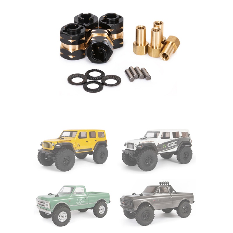 Bộ Phụ Kiện Trục Bánh Xe Mở Rộng Bằng Đồng Thau Cho Axial SCX24 Gladiator JLU Bronco Deadbolt C10