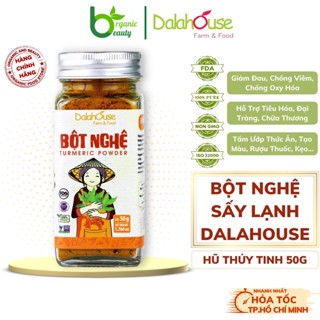 Bột Nghệ Nguyên Chất Sấy Lạnh Dalahouse - Hũ Thủy Tinh 50g