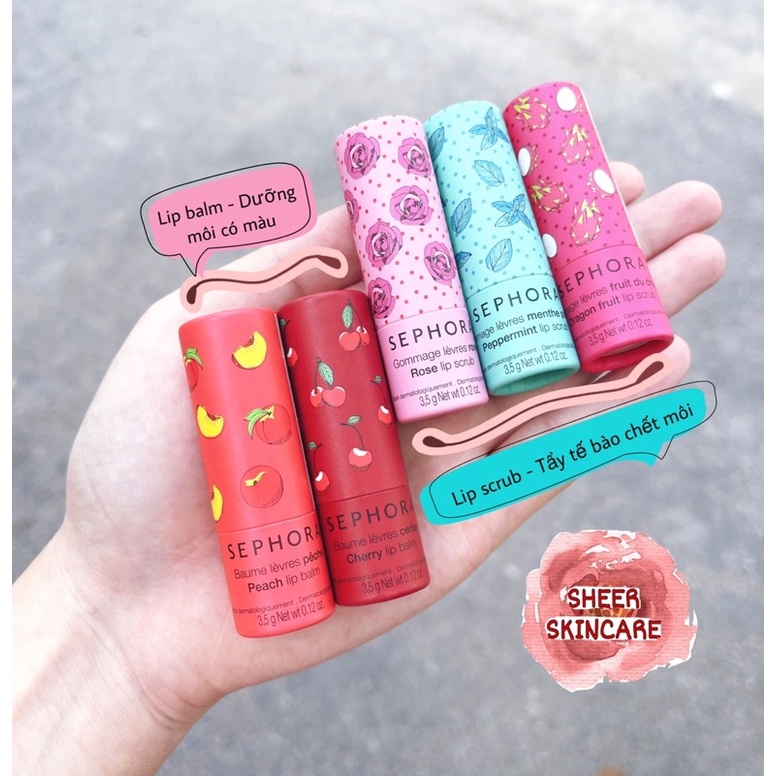 Son dưỡng/Son tẩy tế bào chết Sephora Collection