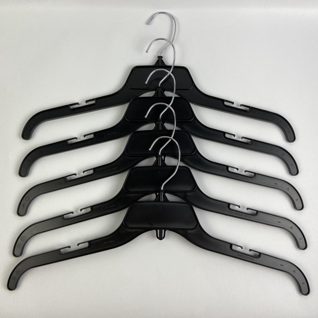 Móc Treo Quần Áo Nhựa Chống Trượt, Đầu móc Inox xoay 360 độ, Dùng cho Shop Thời Trang Nam & Nữ, ngang 38-43cm