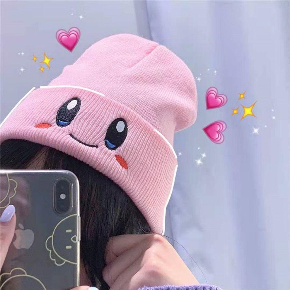 Mũ Beanie Dệt Kim Họa Tiết Mặt Cười Vui Nhộn Thời Trang Mùa Đông Cho Nam Và Nữ
