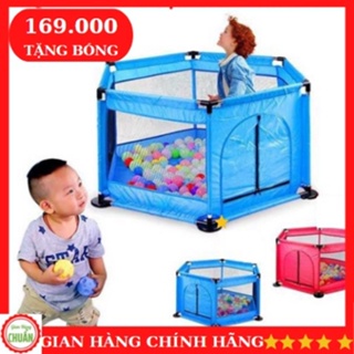 QUÂY CŨI LỤC GIÁC 2 TRONG 1 CÓ CỬA + 10 BÓNGTẶNG KÈMCAO CAP