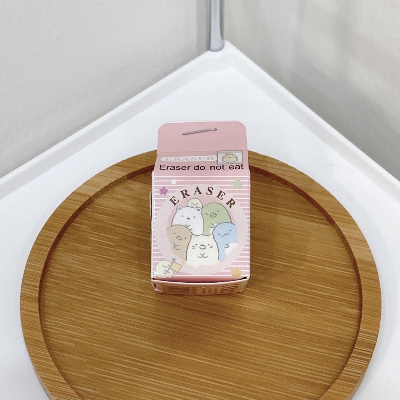 Tẩy gôm hoạt hình dễ thương vỏ hình hộp sữa
