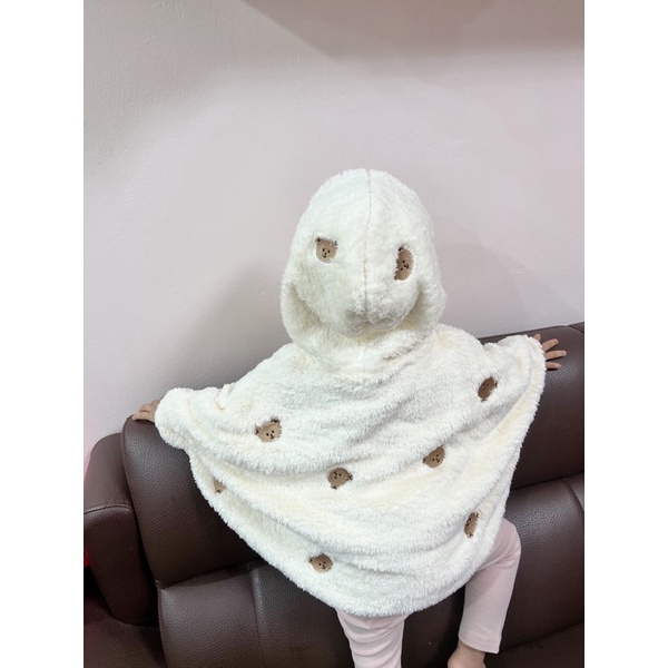 Áo Choàng Gấu  Cho Bé Giữ Ấm Siêu Xinh