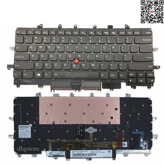 Bàn phím laptop Lenovo Thinkpad X1 Carbon Gen 4, Carbon X1 Gen 4, Type 20FC 20FB 2015 Có Đèn Chuột Không Khung