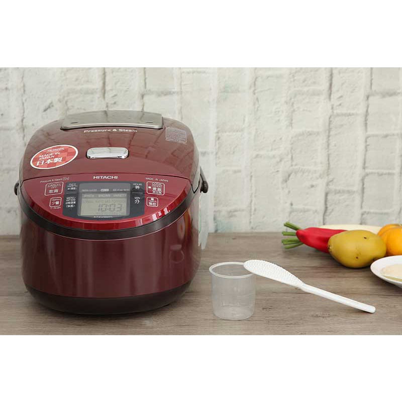 Nồi cơm điện tử Hitachi RZ-KV180YS 1.8L, Đỏ - Công nghệ Inverter IH, Giữ ấm 24 giờ