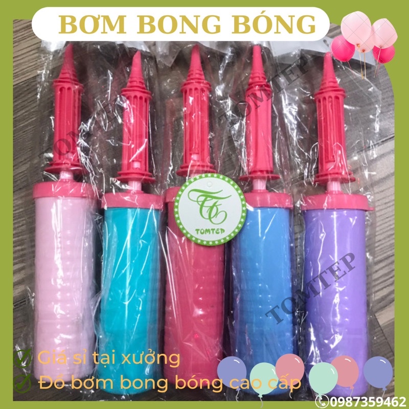 Bơm bong bóng cầm tay 28cm xịn