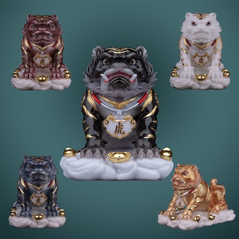 Tượng Ngũ Hổ Thần Tướng cao 40cm