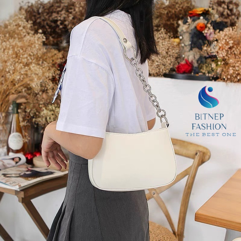 Túi xách nữ đeo chéo BITNEP FASHION da trơn,phong cách thời trang Hàn Quốc DT002