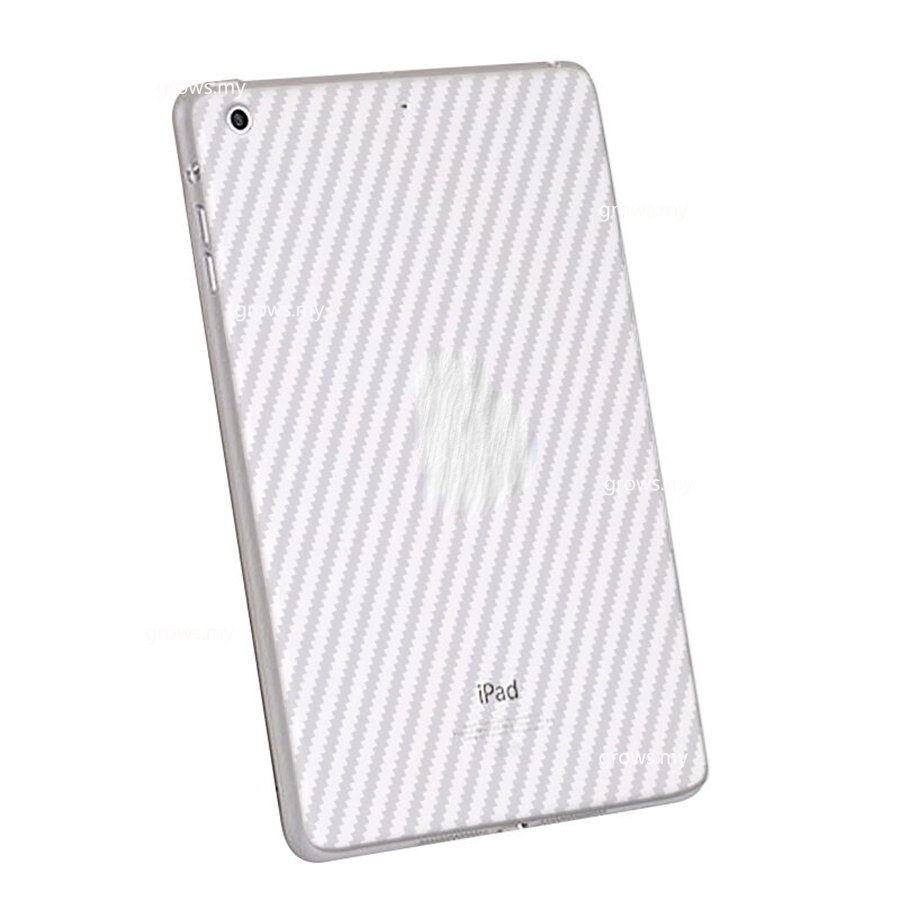 Bộ 2 Miếng Phim Dán Bảo Vệ Mặt Sau Máy Tính Bảng Họa Tiết Sợi Carbon 3D Cho iPad 9.7 Air 2 3 4 10.5 10.9 Pro 11 10.2 2 &amp; Miếng Dán Bảo Vệ Màn Hình Dành Cho mini 4 5 6 2021