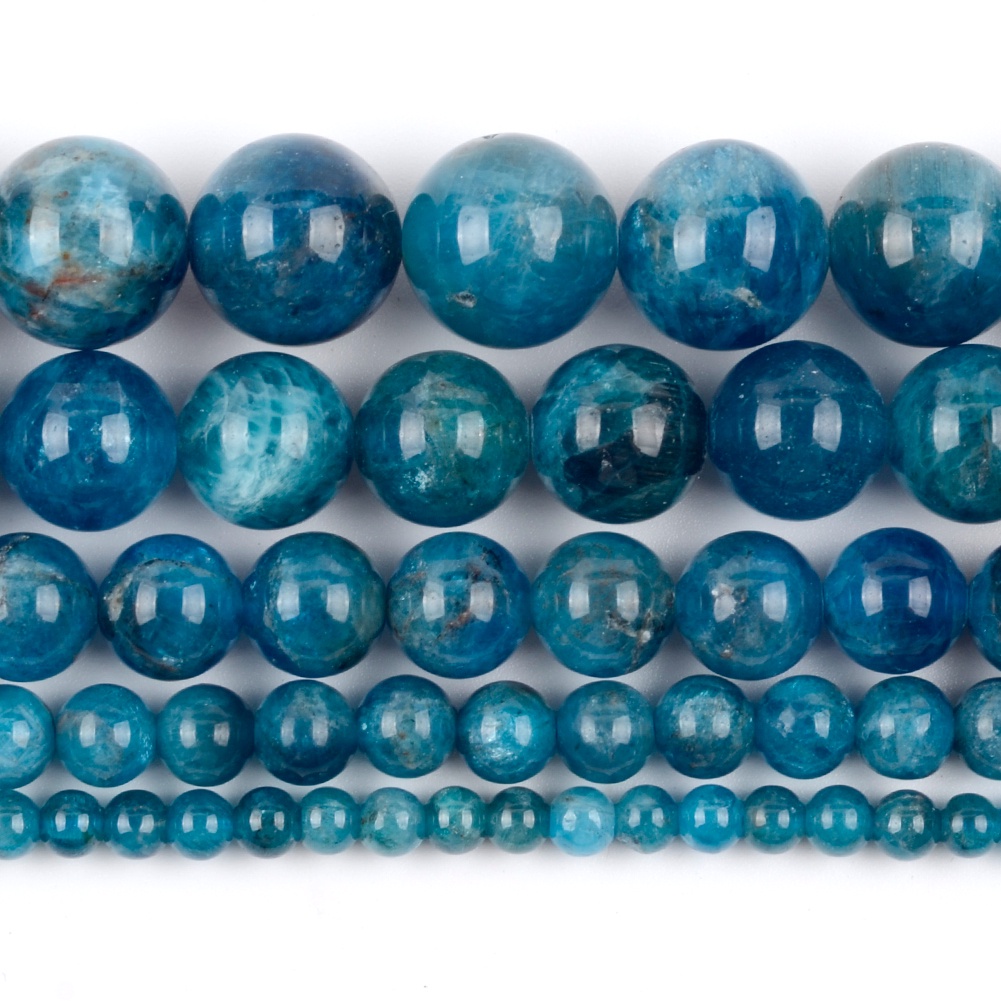 Chuỗi Hạt Đá A + Blue Apatite Tự Nhiên