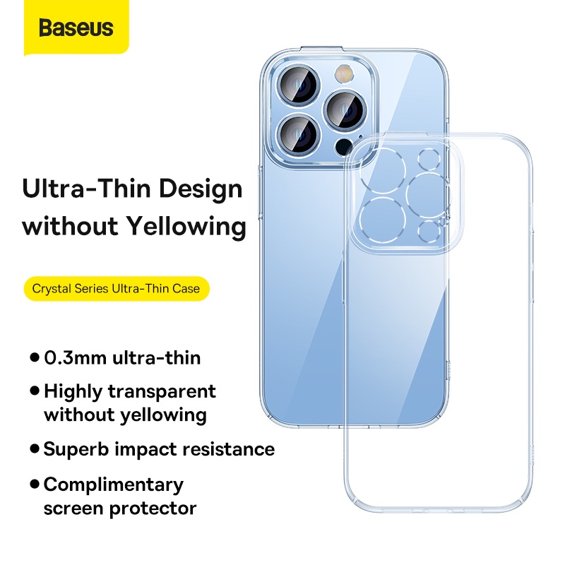 Ốp điện thoại Baseus màu trong suốt chống sốc thích hợp cho iPhone 14 Pro Max 2022 14 Plus