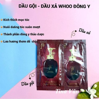 Dầu gội - xả Whoo đông y siêu mềm mượt, siêu tiết kiệm